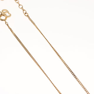 Christian Dior CD Pendant Necklace Gold-plated