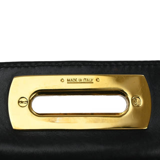 Salvatore Ferragamo Gancini Convertible Top Handle Bag Suede