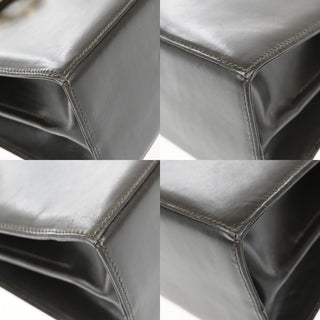 Salvatore Ferragamo Gancini Convertible Top Handle Bag Leather