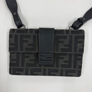Fendi Baguette Convertible Belt Bag Zucca canvas