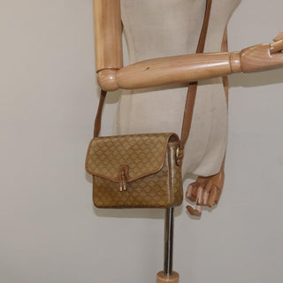 Celine Vintage Macadam Shoulder Bag Canvas
