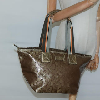 Gucci Web Zip Tote GG Canvas