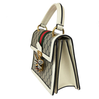 Gucci Queen Margaret Top Handle Bag GG Coated Canvas with Leather