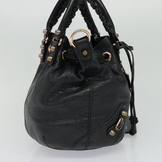 Balenciaga Pom Pon Giant Studs Bag Leather