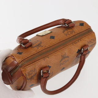 MCM Visetos Handbag Canvas and Leather