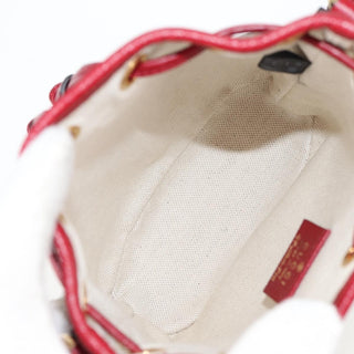 Gucci Doraemon Bucket Bag Printed Mini GG Coated Canvas