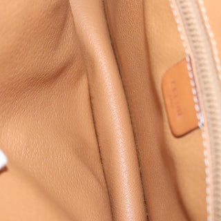 Celine Vintage Macadam Shoulder Bag Canvas and Leather