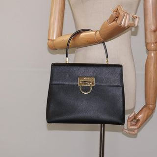 Salvatore Ferragamo Gancini Convertible Top Handle Bag Leather