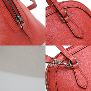 Gucci Web Convertible Dome Satchel Leather
