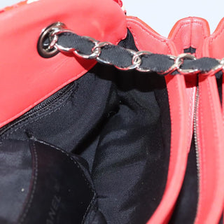 Chanel Just Mademoiselle Bag Woven Stitch Patent