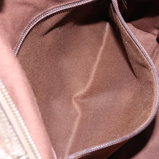 Salvatore Ferragamo Gancini Buckle Shoulder Bag Leather