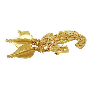 Chanel Vintage CC Fringe Brooch Metal