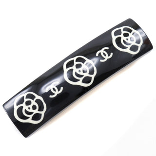 Chanel CC Camellia Hair Pin Metal and plastic