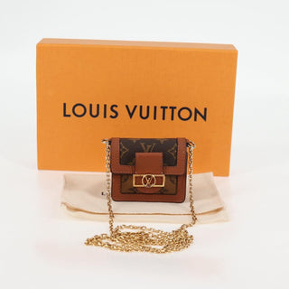 Louis Vuitton Dauphine Chain Wallet Reverse Monogram Canvas