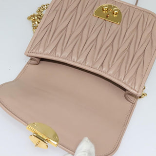 Miu Miu Chain Flap Crossbody Bag Matelasse Leather