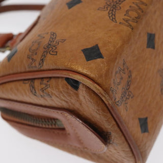 MCM Visetos Handbag Canvas and Leather