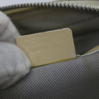 Celine Vintage Macadam Shoulder Bag Canvas and Leather