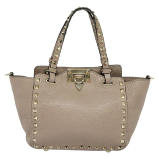 Valentino Garavani Rockstud Tote Pebbled Leather