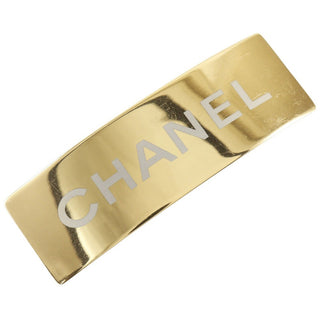 Chanel Barrettes Logo Chanel Plated Gold