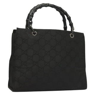Gucci Vintage Bamboo Handle Tote GG Nylon