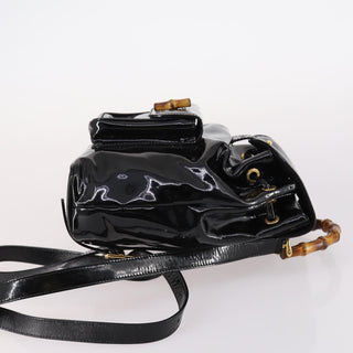 Gucci Vintage Bamboo Backpack Patent