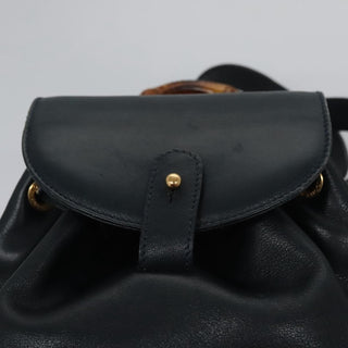 Gucci Vintage Bamboo Backpack Leather