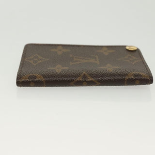 Louis Vuitton Porte Cartes Pression Card Case Monogram Canvas