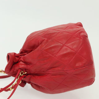 Chanel Drawstring Bucket Bag Lambskin