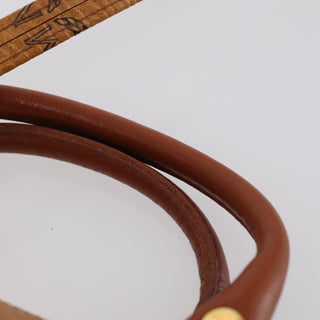 MCM Visetos Handbag Canvas and Leather