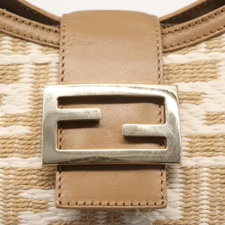 Fendi Vintage Shoulder Bag Zucca Raffia