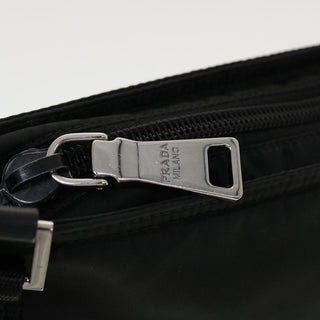 Prada Zip Messenger Bag Horizontal Quilt Tessuto