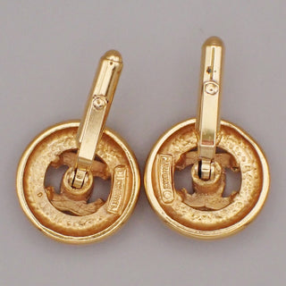 Chanel Round CC Plate Cufflinks Metal