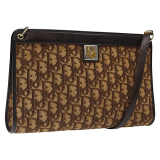 Christian Dior Vintage Trotter Shoulder Bag Canvas