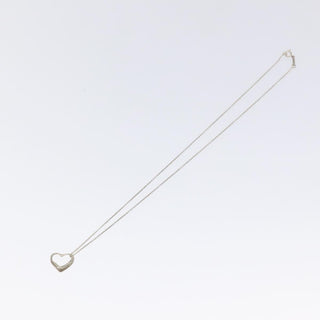 Tiffany & Co. Elsa Peretti Open Heart Pendant Necklace Sterling Silver