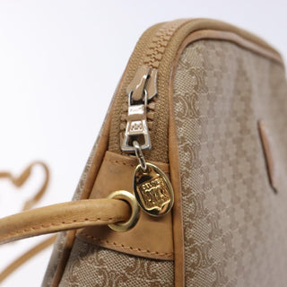 Celine Vintage Macadam Shoulder Bag Canvas and Leather