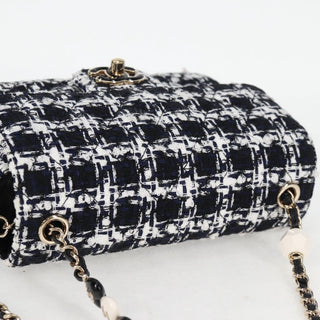 Chanel Square Classic Single Flap Bag Quilted Tweed