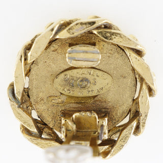 Chanel Vintage Round CC Clip-On Earring Metal