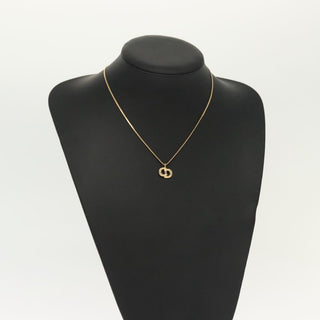 Christian Dior CD Pendant Necklace Gold-plated