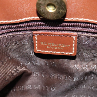 Burberry Top Handle Tote Haymarket Coated Canvas