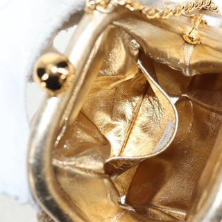 Chanel Vintage Timeless Kisslock Coin Purse Leather