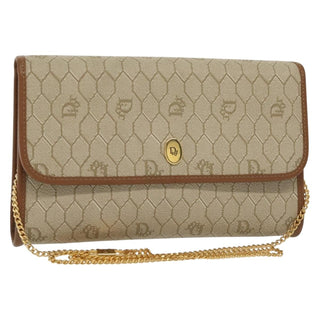 Christian Dior Vintage Honeycomb chain Canvas
