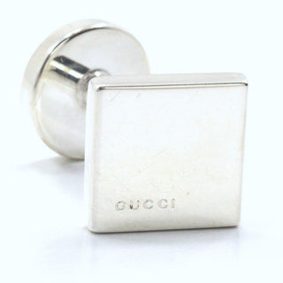 Gucci Logo square cuffs Silver 925