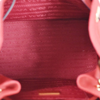 Prada Drawstring Bucket bag Canvas and Wicker
