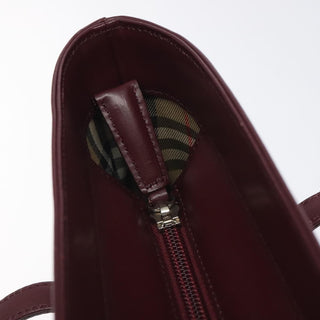 Burberry Nova Check Tote Leather