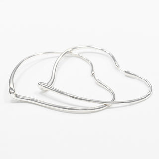 Tiffany & Co. Elsa Peretti Open Heart Earrings Silver 925