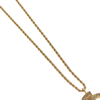 Christian Dior CD Pendant Necklace Gold-plated
