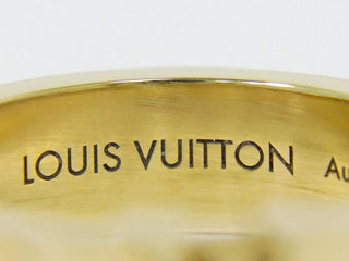 Louis Vuitton Empreinte LV Band Ring 18K Yellow Gold