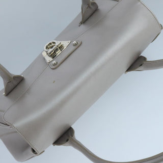 Salvatore Ferragamo Flap Satchel Saffiano Leather