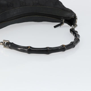 Gucci Vintage Bamboo Hobo GG Canvas