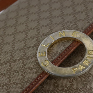 Celine Vintage Macadam Shoulder Bag Canvas